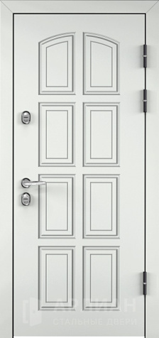 Фото «Белая дверь входная металлическаяь в квартиру №24»